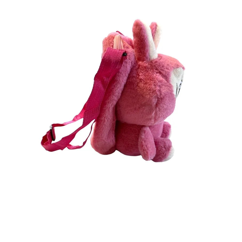 NWOT Labubu Pink plush full body crossbody bag adjustable straps
